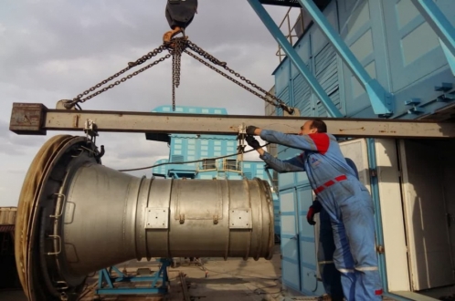 توربین گازی تاسيسات تقويت فشار گاز چلوند با تلاش متخصصان ایرانی دوباره به مدار بازگشت